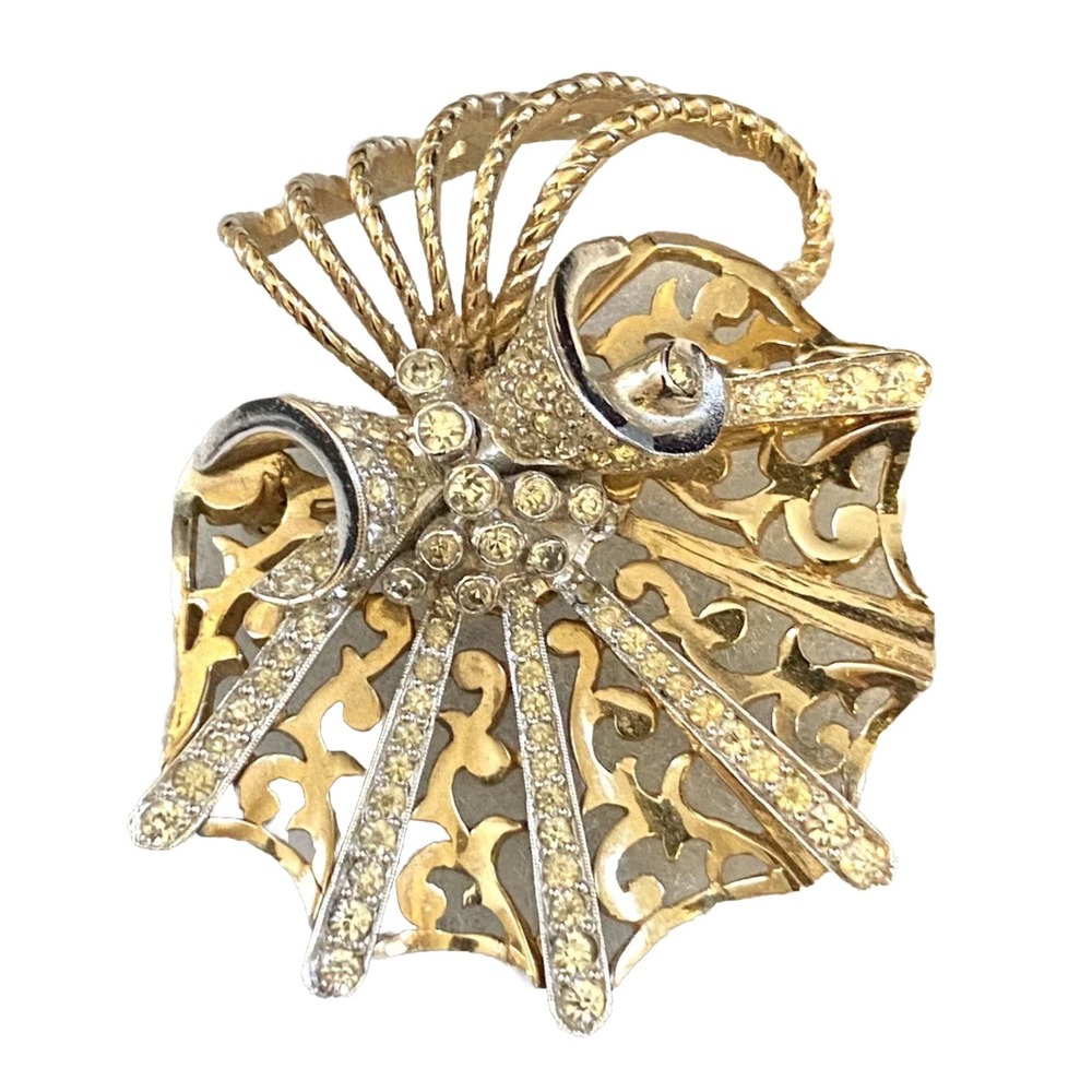 Art Deco Jomaz Rhinestone Pin